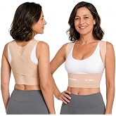 Fit Geno Invisilite Posture Corrector for Women Adjustable Upper Back Brace | Slim and Lightweight, It Stays Invisible Under Clothes So You Can Wear It Comfortably Through Desk Work or Errands
