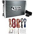 Boss AR1500M Armor Series 1500 Watt Monoblock Class A/B Car Amplifier with Remote Subwoofer Control and AKS8 Amplifier Installation Wiring Kit