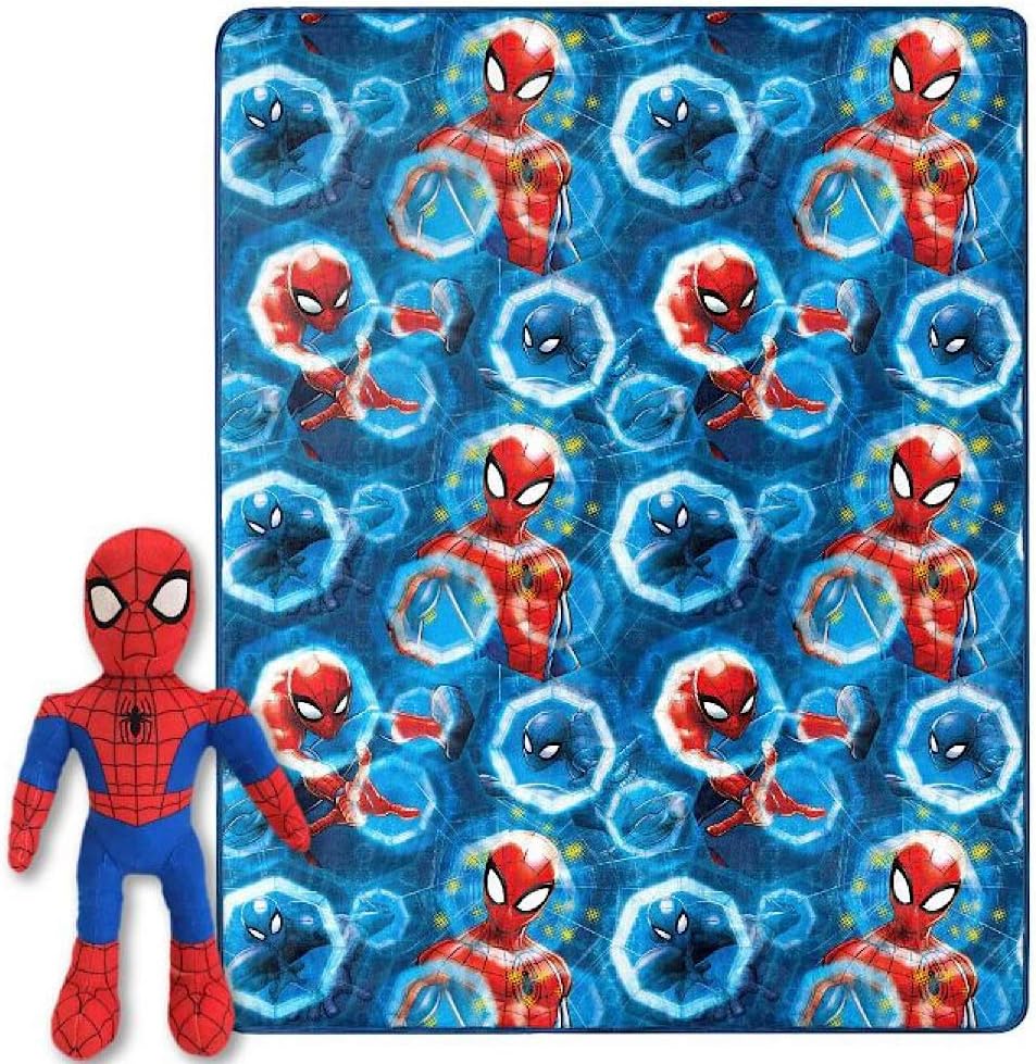 Spiderman Kids Throw Blanket and Pillow Buddy Home & Kitchen