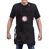 NCAA College Sports Grilling Apron | Bottle Opener and Insulated Beverage Holder | Adjustable Straps