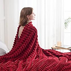 NEWCOSPLAY Super Soft Throw Blanket Red Premium