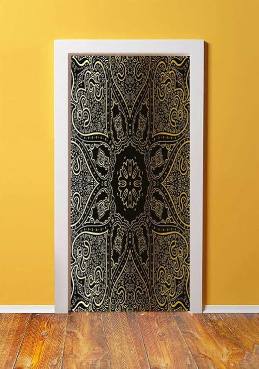 Amazon Com Gold Mandala 3d Door Sticker Wall Decals Mural