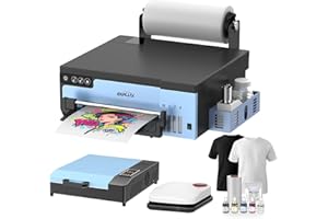 EXPLUX A4 DTF Printer,with XP600 printhead with Anti-Clogging Technology + 200% high Speed Printing,One-Touch Auto Clean,for 