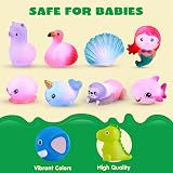 JOYIN 12 Pack Light-Up Bath Toys Mermaid Bath Set Kids Neon Floating Toys view 5