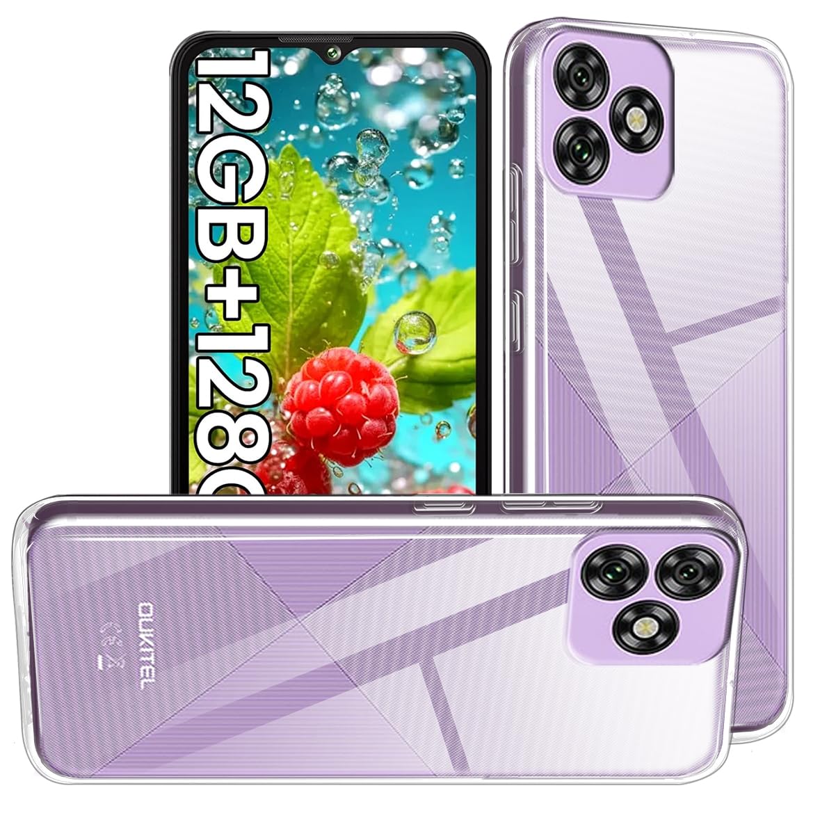 HuiYouMY Case Compatible with Oukitel C53 Cover for Oukitel C53, Slim Fit Soft TPU Shockproof Anti-Scratch Phone Case Cover