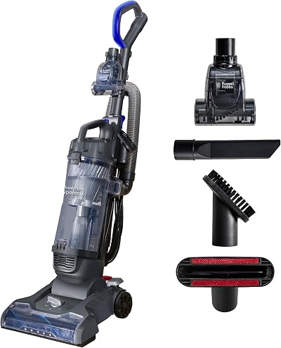 Russell Hobbs Hypermax Upright Vacuum RHUV7001 9m Cord 4L Dust Grey/Blue