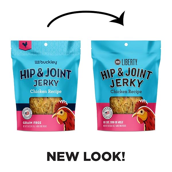 LIBERTY FUNCTIONAL HEALTHY HIP AND JOINT DOG JERKY TREATS, CHICKEN, 5 OUNCE