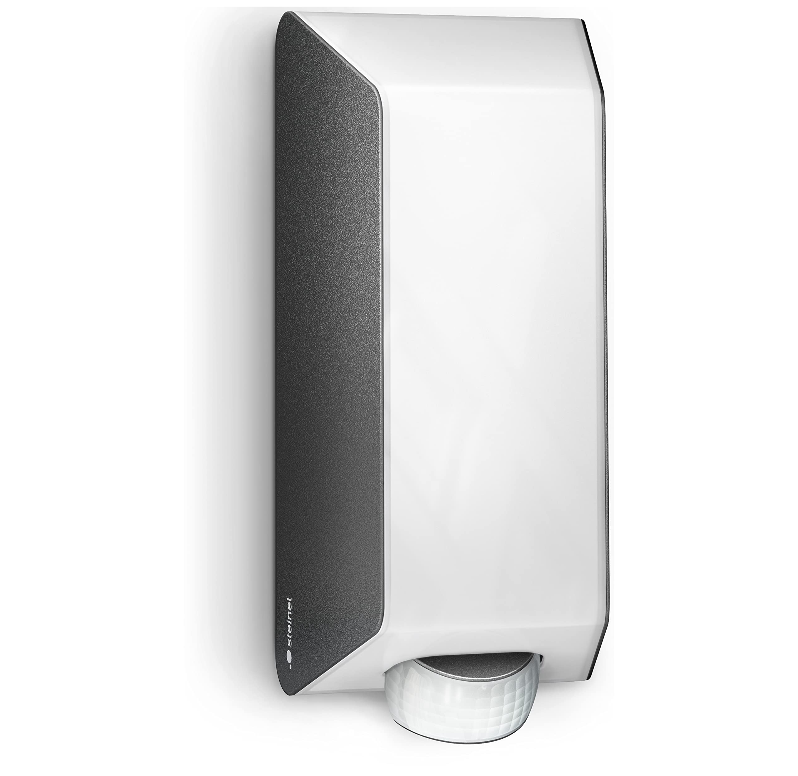Steinel L 30 S Anthracite Outdoor Wall Light, 180° Motion Sensor, E27 Socket, Modern Wall Lamp, Impact Resistant, Anthrazit