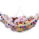 CanJoo Stuffed Animal Net, Stuffed Animal Hammock Wall Hanging Mesh Toy Hammock for Stuffed Animals Jumbo Stuff Animal Toy Or