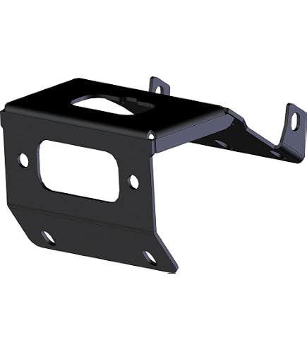 Winch Mount Plate Bracket Fit for Honda Foreman TRX500 FE FM TRX500 2014-2019 Black -