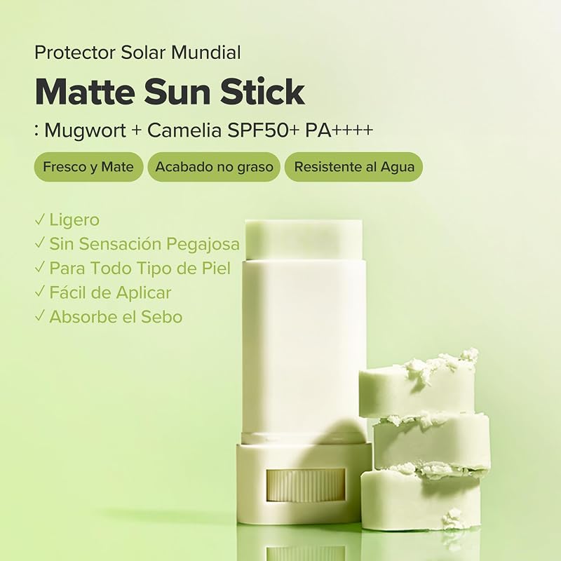 [Beauty of Joseon] Matte Sun Stick : Mugwort+Camelia (18g,0.63fl.oz) — foto 3 de 8