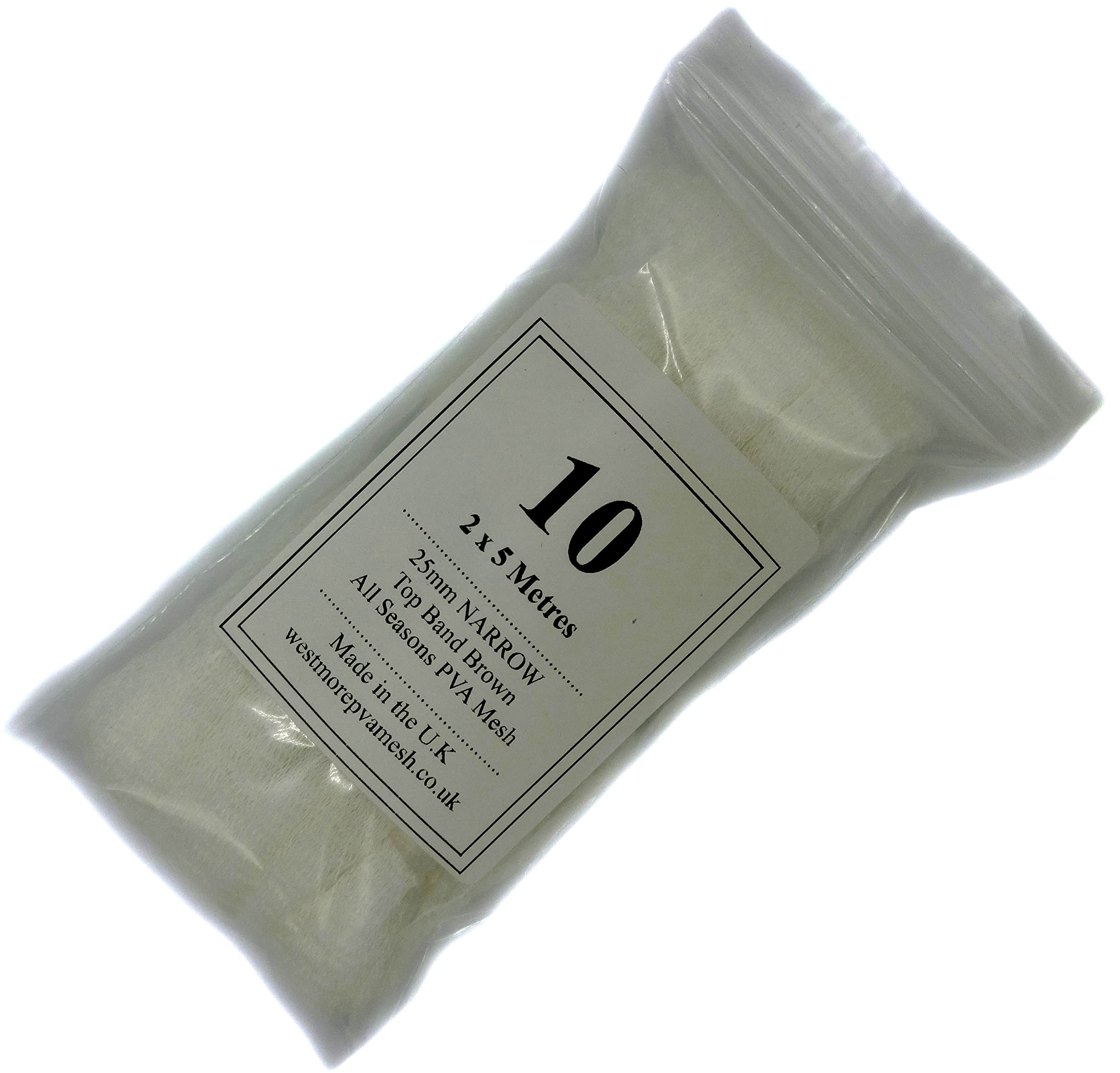 WESTMORE 25mm PVA MESH 2 X 5m Refill Twin pack Total 10 Metres Make Carp Fishing Bait BAGS Fast Dissolve