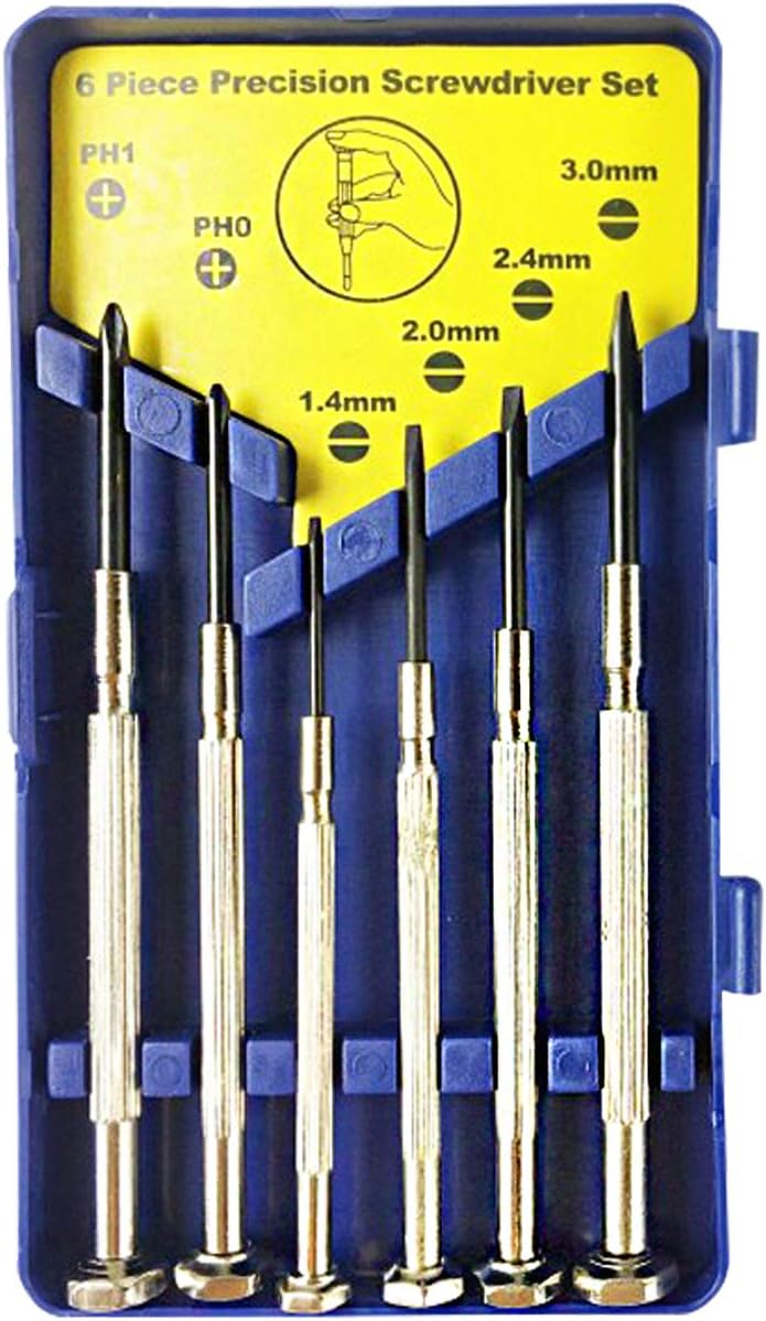 Udewo 1 Pack Precision Screwdriver Set Small Pocket Case Jewelry Watch Repair