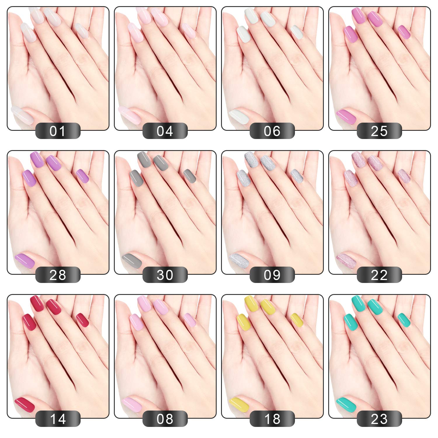 Cooserry Acrylic Powder Nail Kit - 12 Acrylic Nail Powder Set Different Vibrant Colors of 10g Each with Manicure Tools for Nail Art Design Acrylic Powder Set in Your Perfect Summer Nail Collection: Beauty