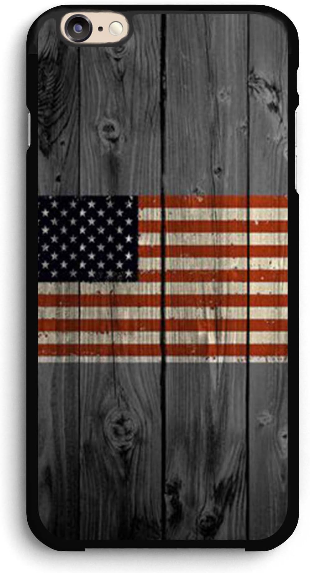 American Flag on Old Wooden Board iPhone Case,PC Hard Case for iPhone (7/8)