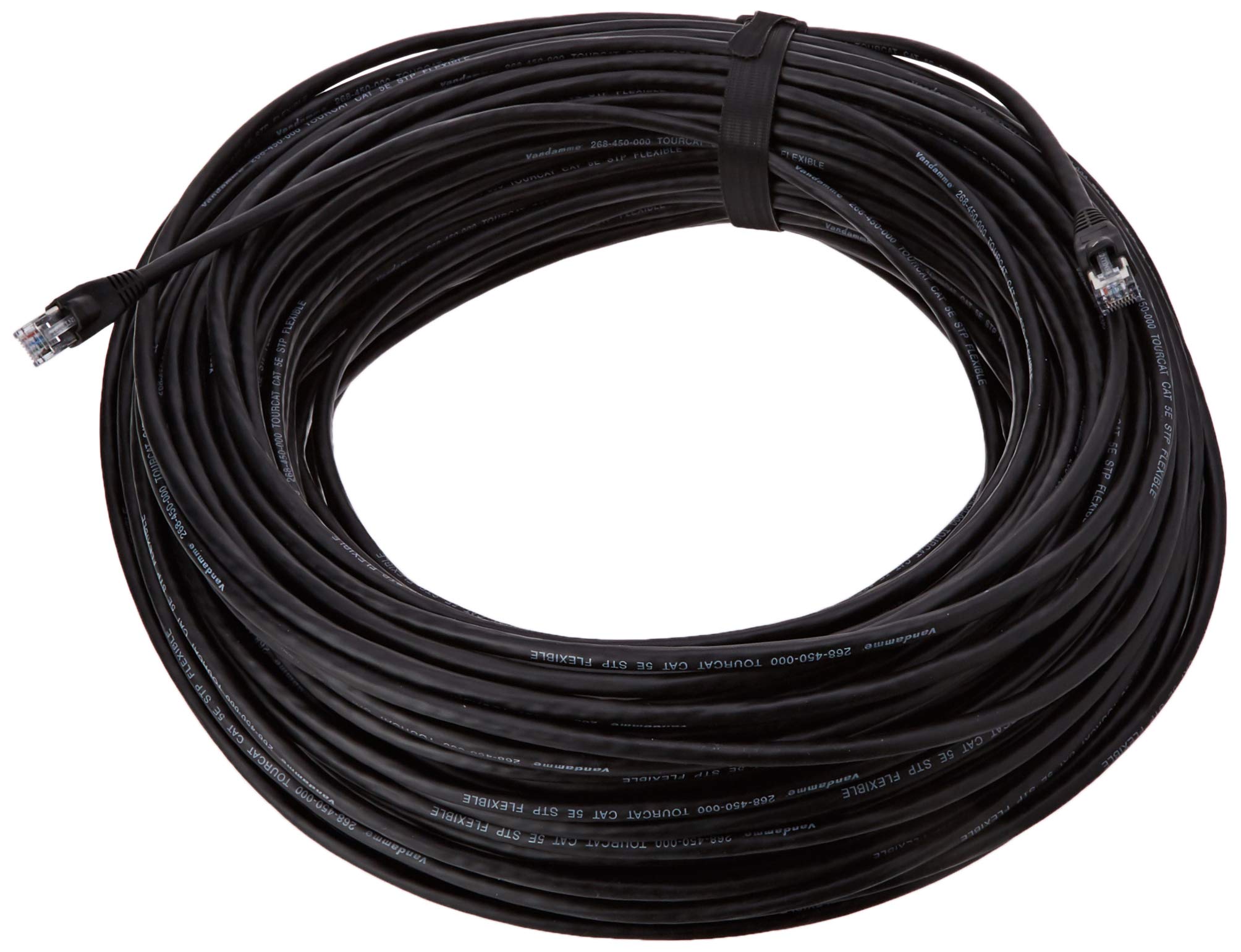 Van Damme Shielded Cat5e RJ45 Network Lead Flexible Cable Ethernet Dante Data (80 m)