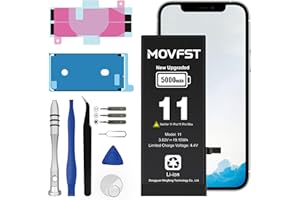 MOVFST Replacement Battery for iPhone 11,5000mAh Li-ion Polymer High Capacity Battery Fit for iPhone 11 Model A2111 A2221 A22