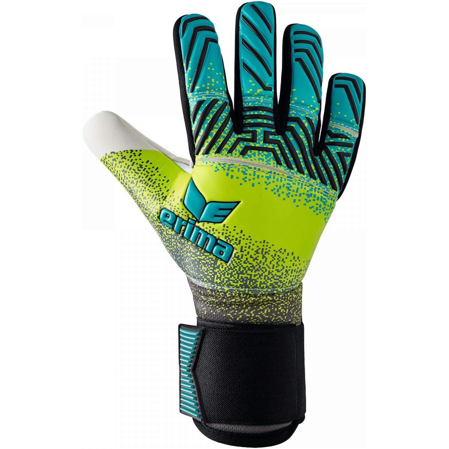 Erima Flex RD Robusto Goalkeeper Gloves - Petrol/Lime/Black, 6