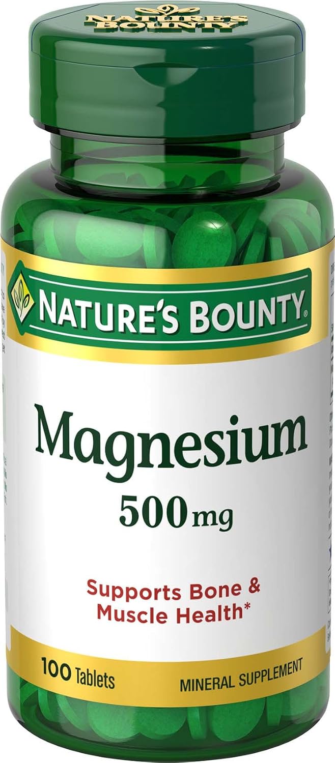Nature's bounty high potency magnesium tablets other ingredients: cellulose (plant origin), starch, magnesium silicate, cellulo (074312055355)