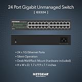 NETGEAR GS324 24-Port Gigabit Ethernet Switch Plug and Play Silent Desktop view 2