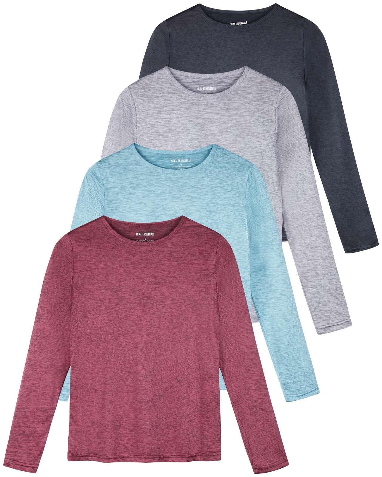 Real Essentials 4 Pack: Women's UPF 50+ Quick Dry