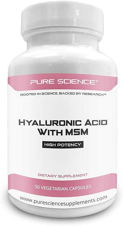 Amazon Com Pure Science Hyaluronic Acid And Msm 520mg