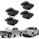 Retractable Truck Bed Tie Downs, 4PCS No-Drill D Ring Anchors, 3000LBS for Ford F150 F250 F350 Super Duty, Dodge RAM, Chevy Silverado GMC Sierra