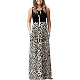 MOLERANI Women's Loose Plain Maxi Dresses Casual Long Dresses with Pockets