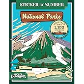 Sticker by Number America's National Parks: Fusion of Paint-by-Number and Sticker Fun by Sticker Emporium