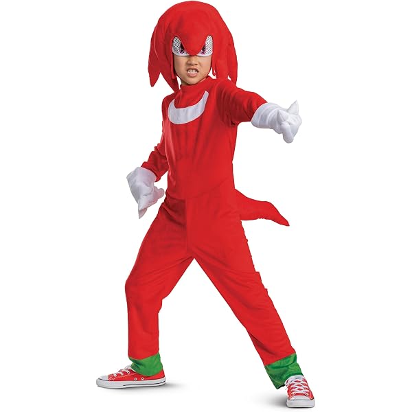 Sonic The Hedgehog Deluxe Kids Costume – Medium Blue Jumpsuit With Detachable Quills & Gloves - View #6