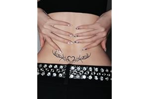 Herbal Juice Semi Permanent Dark Totem Love Wings Thorns Pattern 7-14 Days No Reflective Waist Shoulder Neck Neck Clavicle Bo