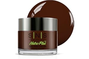 SNS HEALTHY NATURAL NAILS SNS Nail Dip Powder, Gelous Color Dipping Powder - Brownstone Steps (Brown, Cream) - Long-Lasting Dip Nail Color Lasts 14 Days - Low-Odor & No UV Lamp Required - 1 OZ