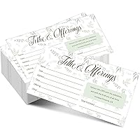200 Church Offering Envelopes - 6.42x3.23 Inch Tithe Envelopes With Biblical Design