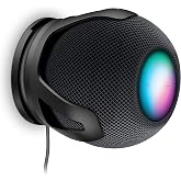 PlusAcc for HomePod Mini Wall Mount - Holder Mount Compatible with Homepod Mini, No Muffled Sound, with Cord Management, Space Saving Accessories for Home Pod Mini (Black)