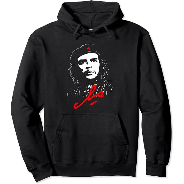 Sweat à Capuche Che Guevara Vintage - Style Rebelle Révolution Cubaine - Coupe Classique - Coton