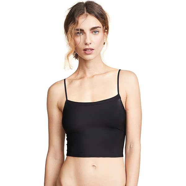 Only Hearts Women's Second Skins Crop Camisole, 45755S, Black, M