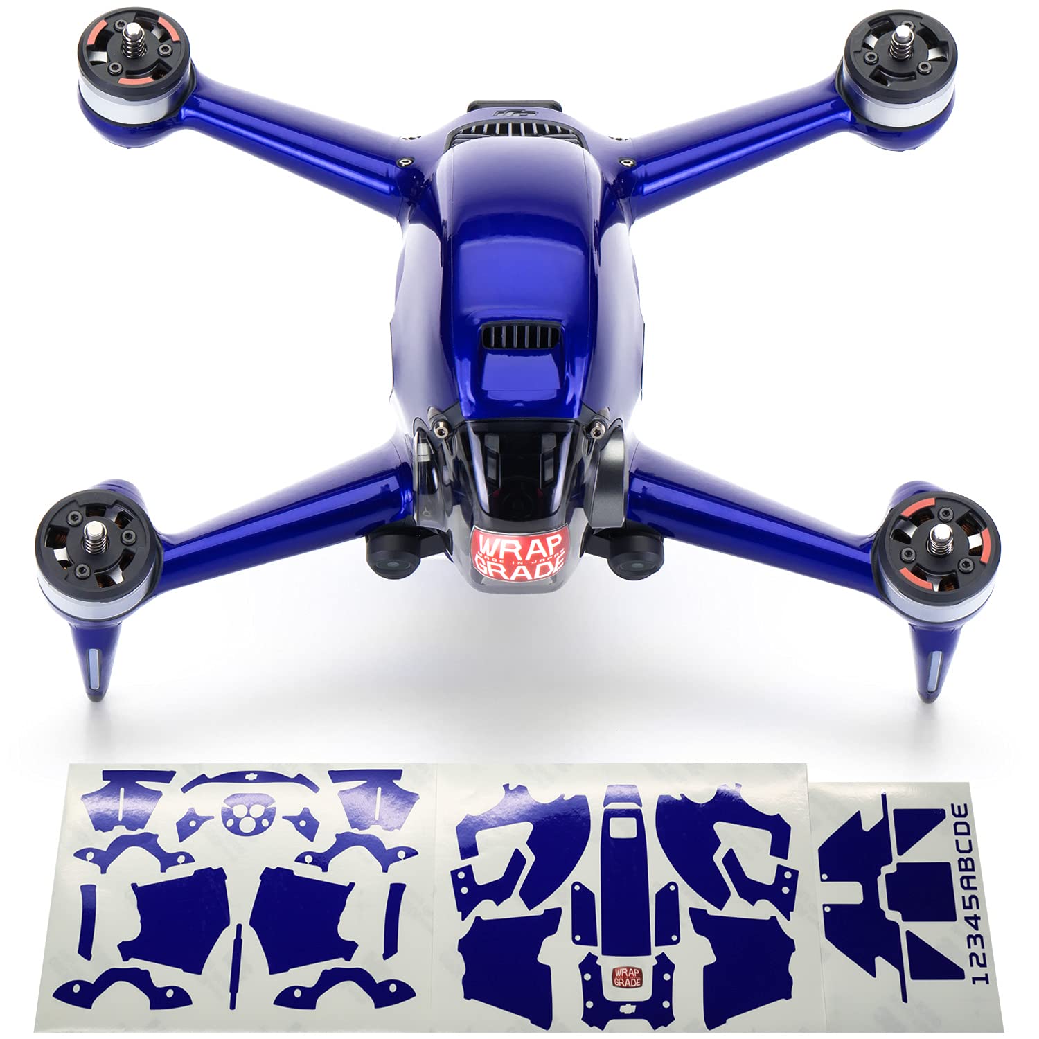WRAPGRADE Skin Compatible with DJI FPV | Full-wrap (STRATOSPHERE BLUE)
