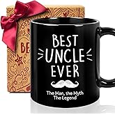 Novelty Coffee Mug Gift for Uncle's Birthday, Best Uncle Ever mug From niece or nephew, Cool Fathers Day, birthday, Christmas, Thanksgiving Mugs Gifts Ideas for uncle From Niece Nephew, Brother- 41