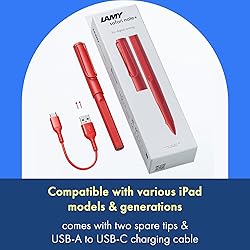 LAMY Safari Note+ red iPad Pen - Stylus Pen with