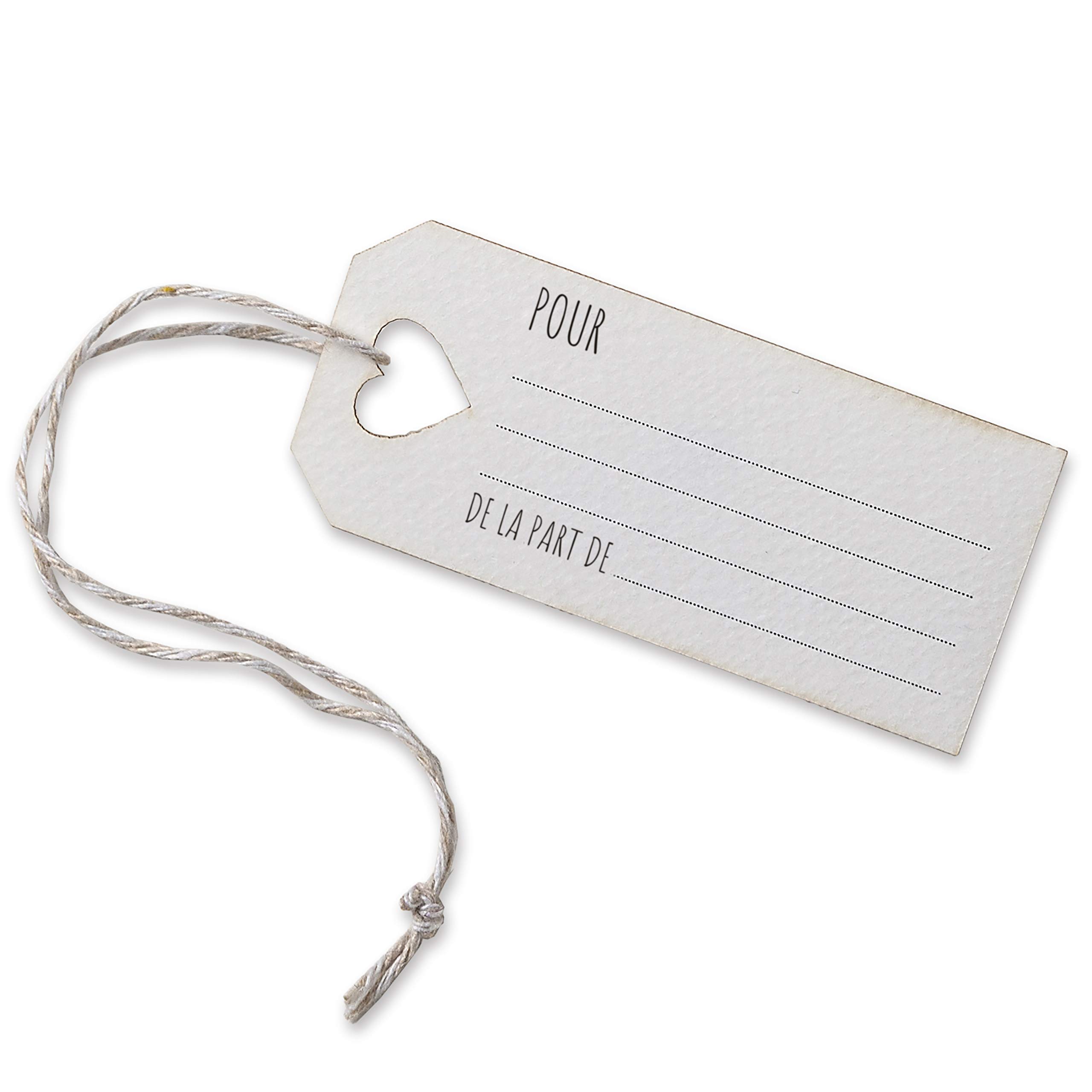 Mopec XA90.6 Wish Card Heart FR, 3 x 7 cm, Pack of 24, Cardstock, Multi-Colour, 7 x 3 cm,