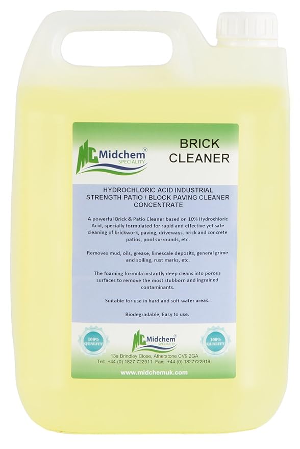 Brick Patio Cleaner Acid Industrial Brick Acid 1 X 5l Midchem