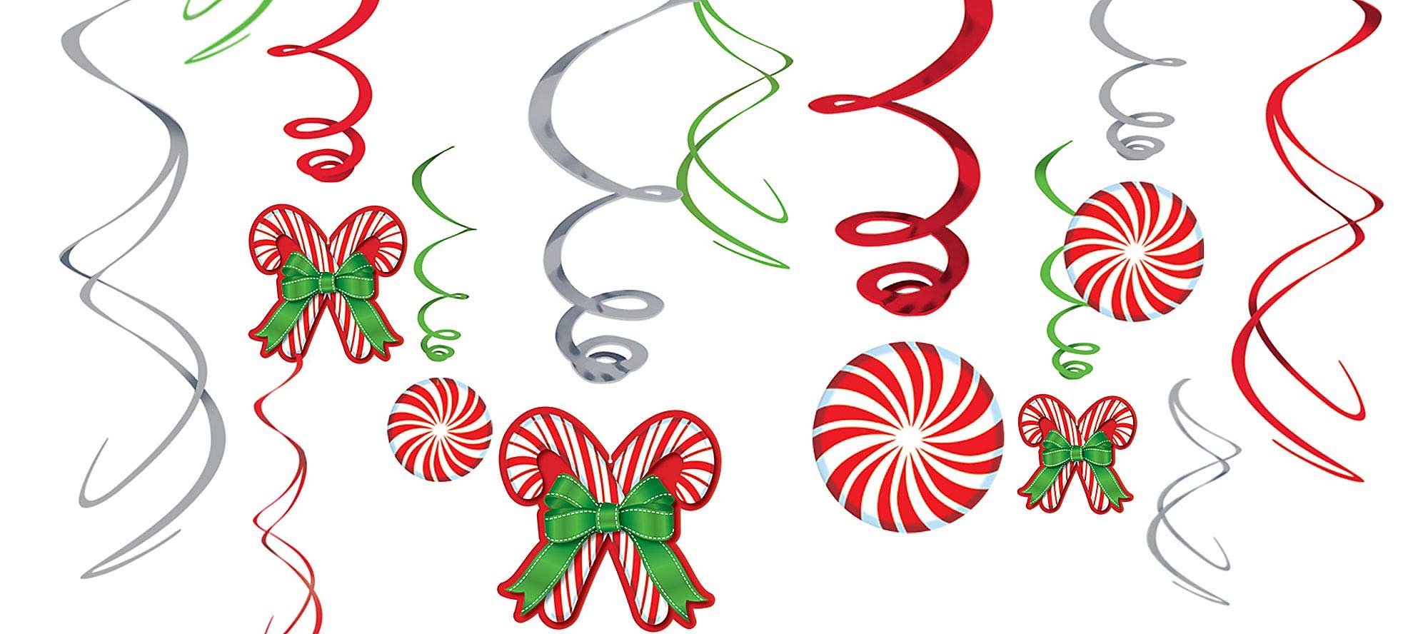 Amazon.com: Artfen Christmas Banners Flags Hanging Bunting ...