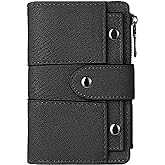 SUVERCH Leather Small Wallet for Women, RFID Blocking Ladies Mini Purse with ID Window
