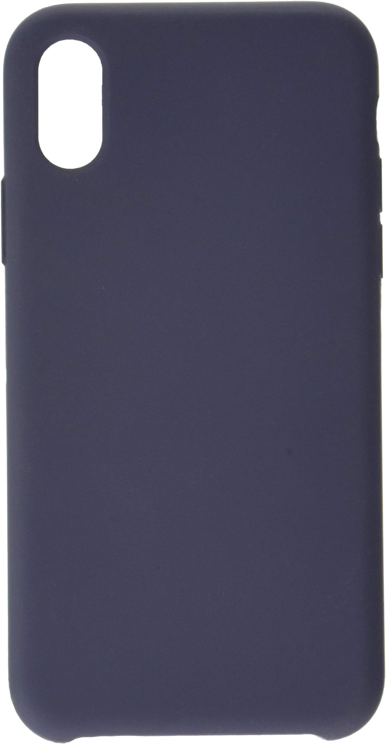 iPhone X Case,Ultra Thin Liquid Silicone Gel Rubber Shockproof Case and Ultra Soft Microfiber Cloth Lining Cushion for iPhone X (Midnight Blue)