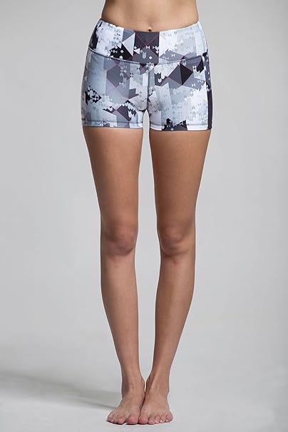 Amazon.com: TITIKA Womens Yoga Mono Pixie Graphic Shorty ...