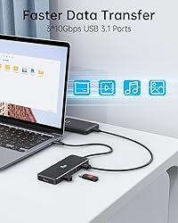 LIONWEI USB C Docking Station Dual Monitor HDMI