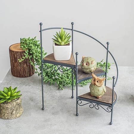 L Xyxy Retro Europeo Simple De Hierro Forjado En Forma De Escalera