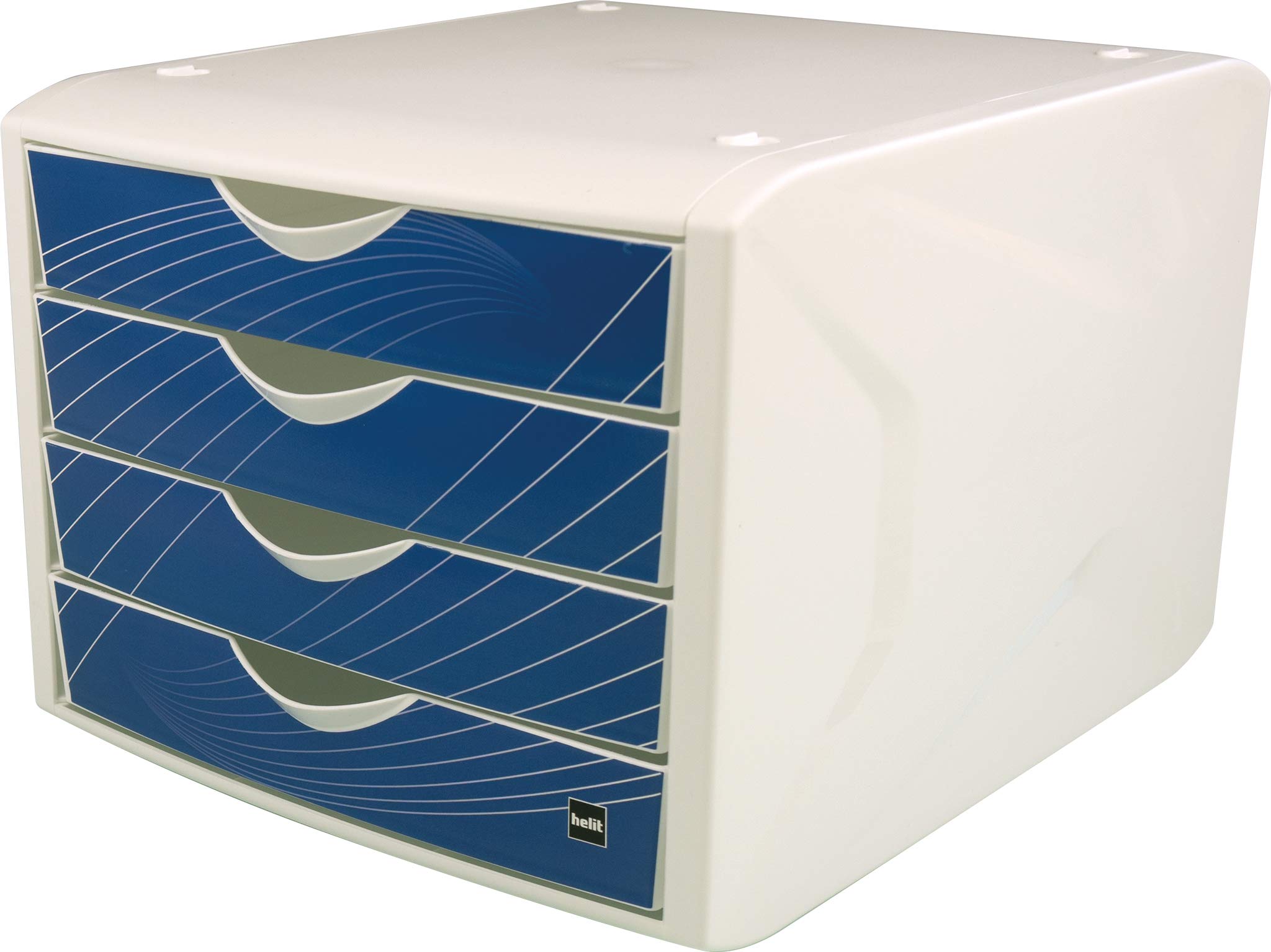 Helit The Chameleon H6129534 Drawer Box 4 Drawers Blue Knight Blue