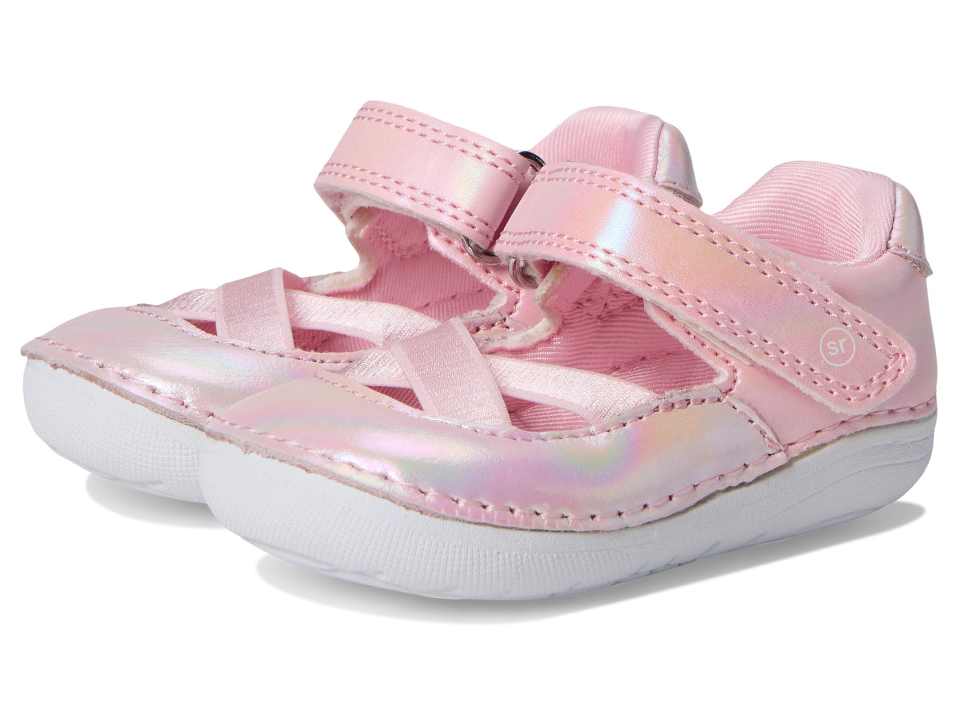 Stride Rite Baby SM Theresa Sandal, Pink Shimmer, 5 US Unisex Infant
