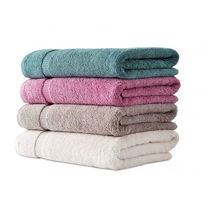 Fresh from Loom 450 GSM Cotton Bath Towel (4 Bath Towel) - 450 GSM